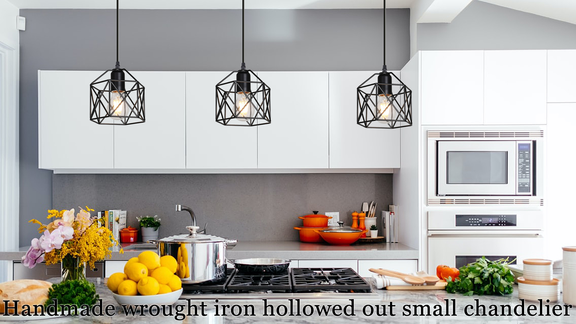 Laihezz 1-Light Vintage Hanging Light Pendant Light Fixture